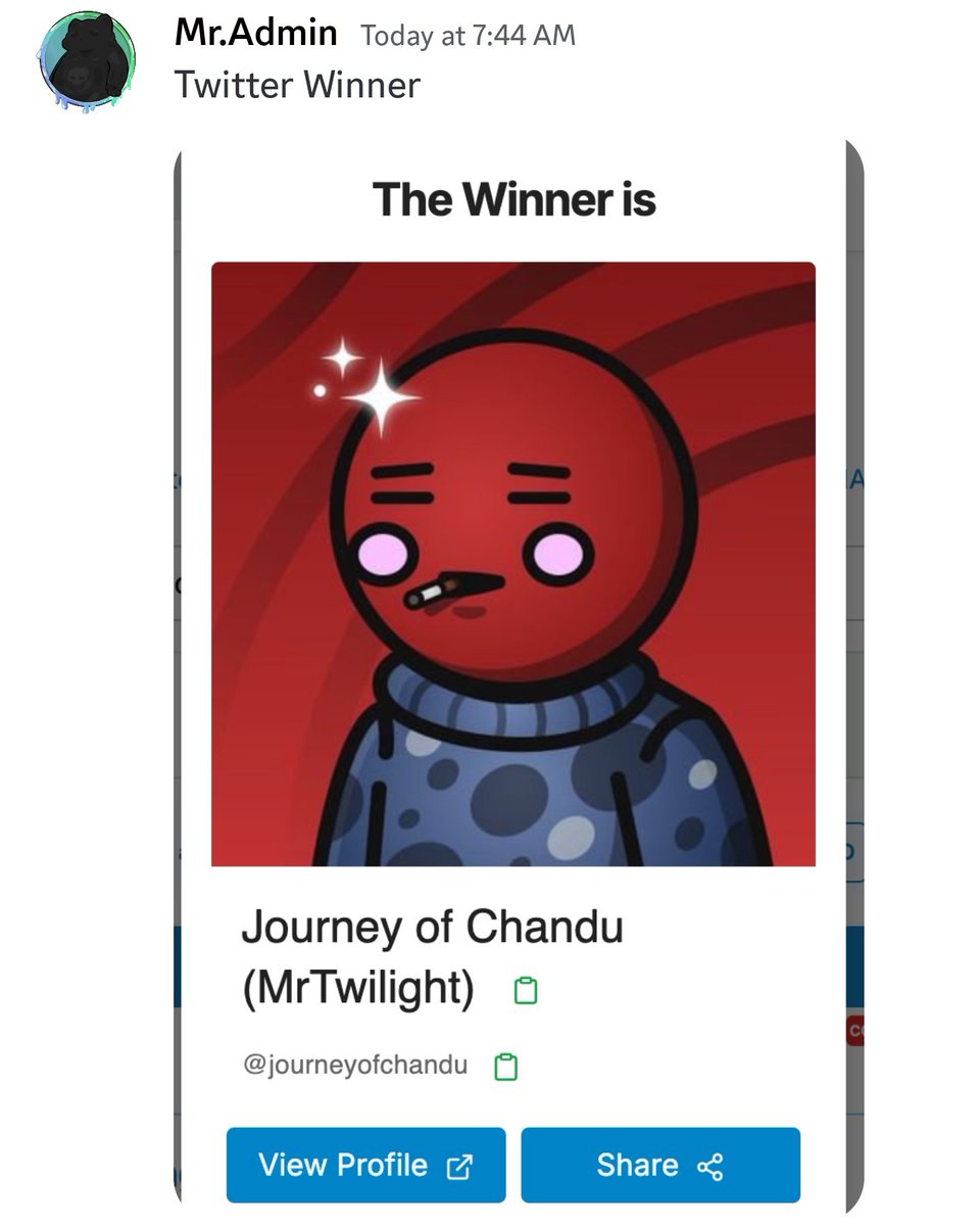 Got a special DM from DCF and received this prize 🥳🥳 thank you <a href="/degencoinflip/">Degen Coin Flip</a> 🤗🤗❤️❤️

If you haven't yet, Join DCF discord or you are missing out alot 🫡🫡