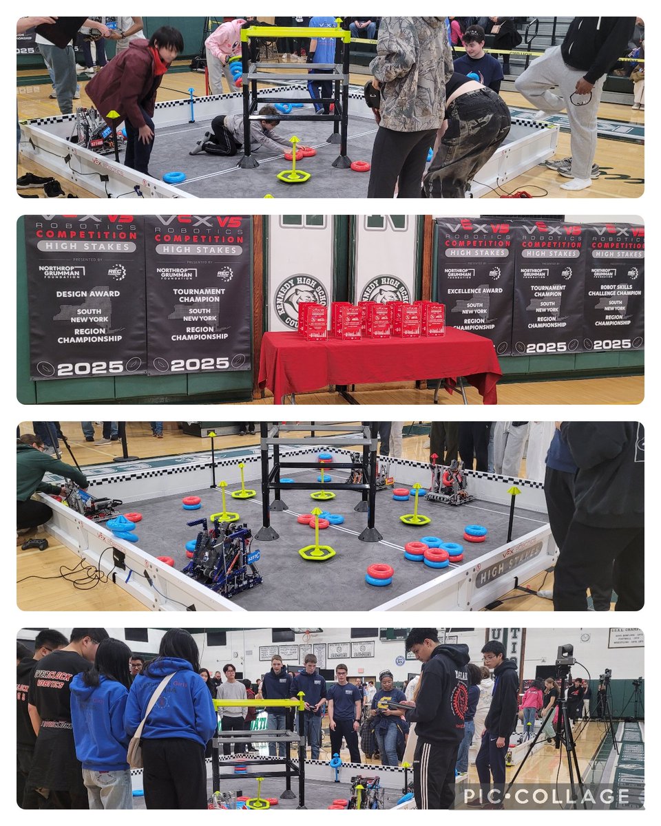 94QDavidDPorter's tweet image. Another amazing Saturday with #STEM kids at high school state #VEX robotics competition. #VEXV5  @VEXRobotics #SouthNYcompetition #robots