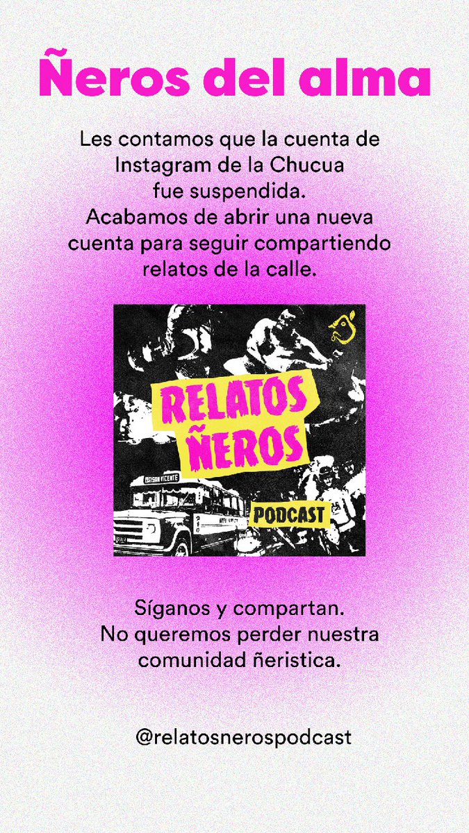 Vayan y síganos para no perder esta comunidad de ñeros. 🙏🏻