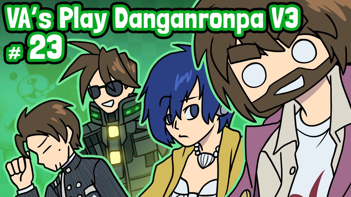 TheDaucta's tweet photo. VA's play Danganronpa V3: Killing Harmony! episode 23 is out! https://t.co/4B8E69g9xT 

As always, thanks to the team!          

VAs:
@Duan_VA
@useless_masenko
False_Swipe (Discord)                

Thumbnail Art:
@MSPToons

Video Editing + Bonus art:
@CremDuCrem https://t.co/2FMtPrspd2