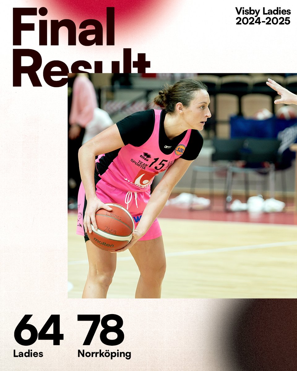 ❌Ladies står upp riktigt bra mot Norrköping, men det är gästande tabelltvåan som tar vinsten med sig från ICA Maxi Arena.

Morgan Haney poängbäst med 23. Nela Netkova med en fin double-double med 17 poäng och 12 returer. 🔥