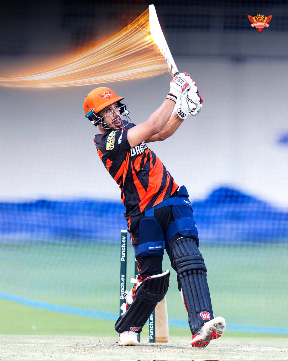 SunRisers's tweet photo. Swing it. Launch it. Light it up! ⚡🔥

Abhinav Manohar | #PlayWithFire https://t.co/NAjiSGqfcv