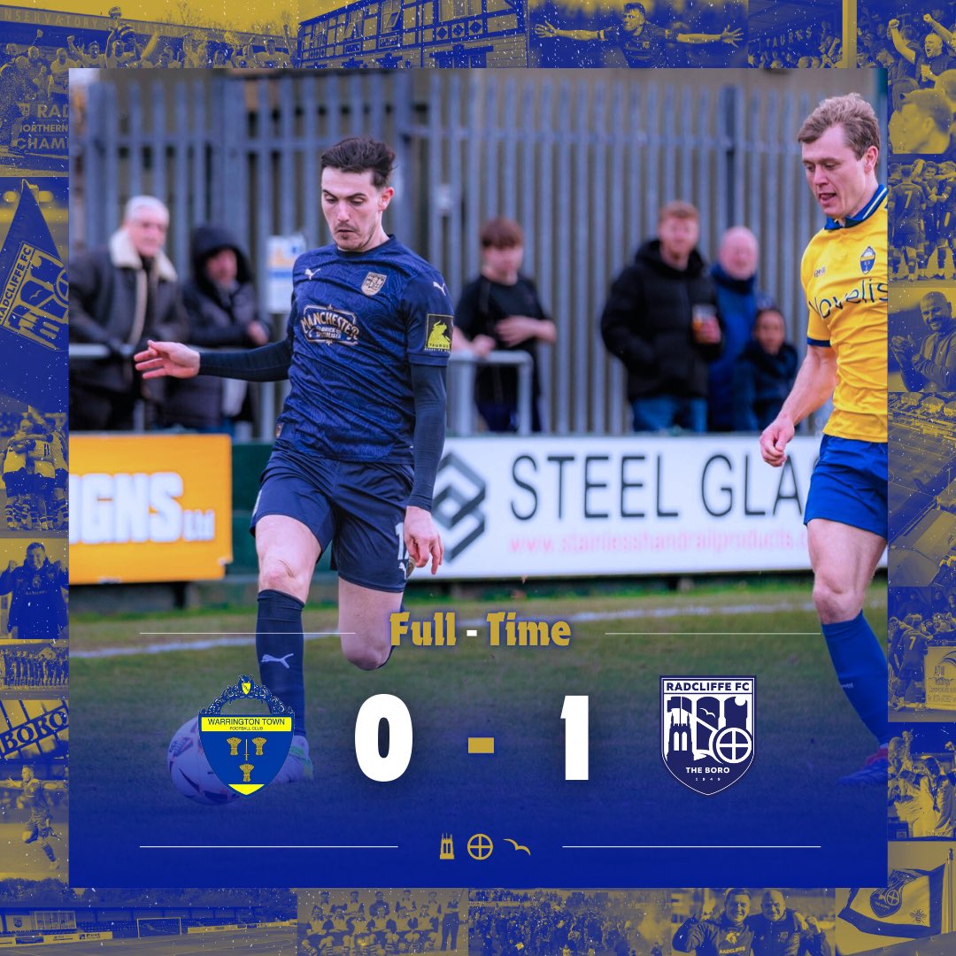 radcliffeboro's tweet photo. 𝗧𝗛𝗔𝗧 𝗜𝗦 𝗛𝗨𝗚𝗘! 💪

[FT] 🟡 0-1 🔵 | #WeAreRadcliffe #UTB https://t.co/AUu3WoryNo