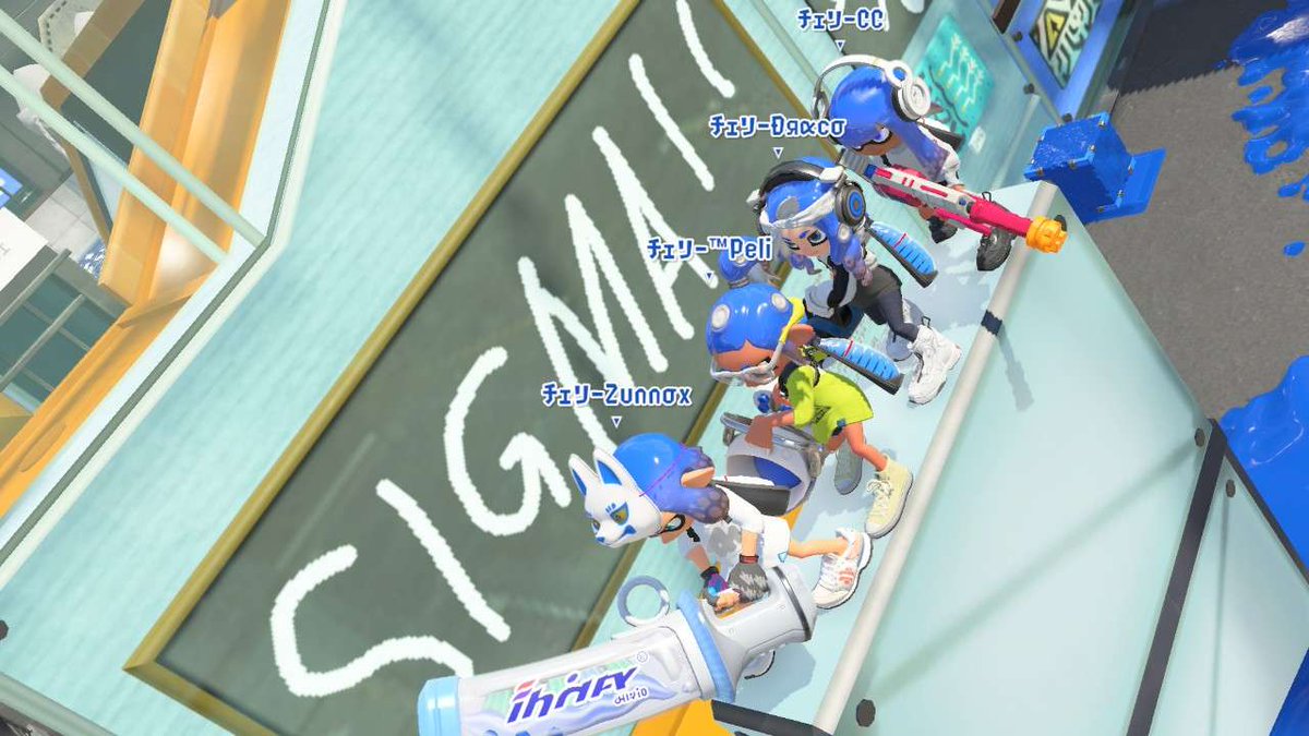 We won our LUTI week 2 match 5-0 against @/NawalSplatoon  

<a href="/Zunnox_/">Zunnox</a> Decav🪥
<a href="/Patent_Pelikan/">™Peli</a> Bucket, S-Blast 🪣
<a href="/Draco2050/">Draco</a> Zimi, Splash 🧊
<a href="/CC_Spl_/">CC</a> Pencil, Rapid 🛡️

ggs to them👍
