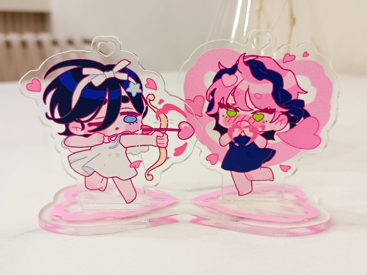 _ameraine's tweet photo. new merch preview !! 
I'm so glad with how they turned out, they look so adorable 🥹💘💞💗 https://t.co/3PgD8qPvdh