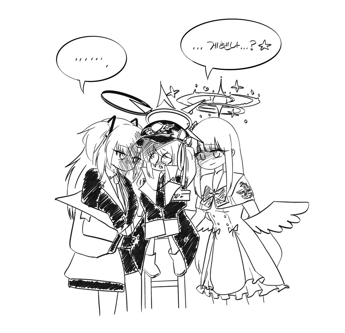 sae_hayan's tweet photo. 이부키가 게헨나 밖에 나가면 안되는 이유 (2/2)

#ブルアカ #ブルーアーカイブ #漫画 #イラスト #丹花イブキ #早瀬ユウカ #聖園ミカ #羽沼マコト #棗イロハ #블루아카 #BlueArchive https://t.co/Mvg1UNxSJ8