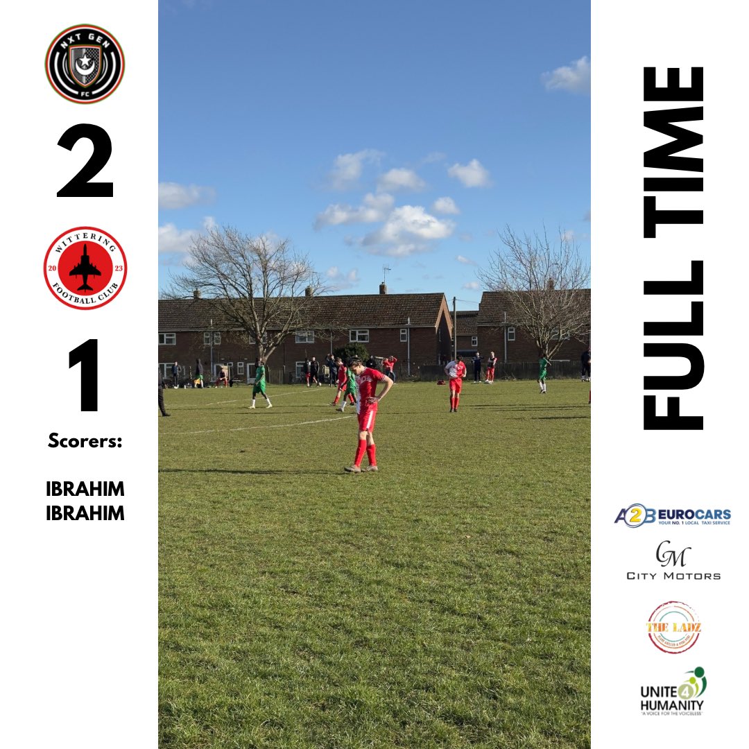 Hard-fought battle, well-earned victory! 2-1 against Wittering Reserves – job done! ⚽🔥 #NXTGENFC
