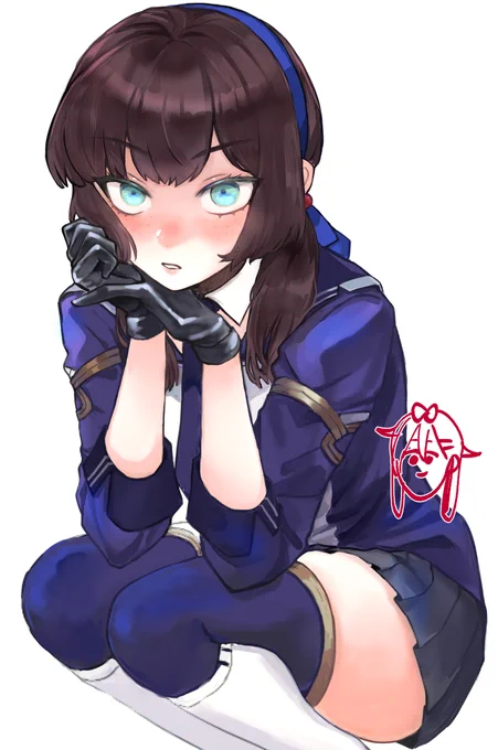 前描いたモガを塗りました!本に入れます 