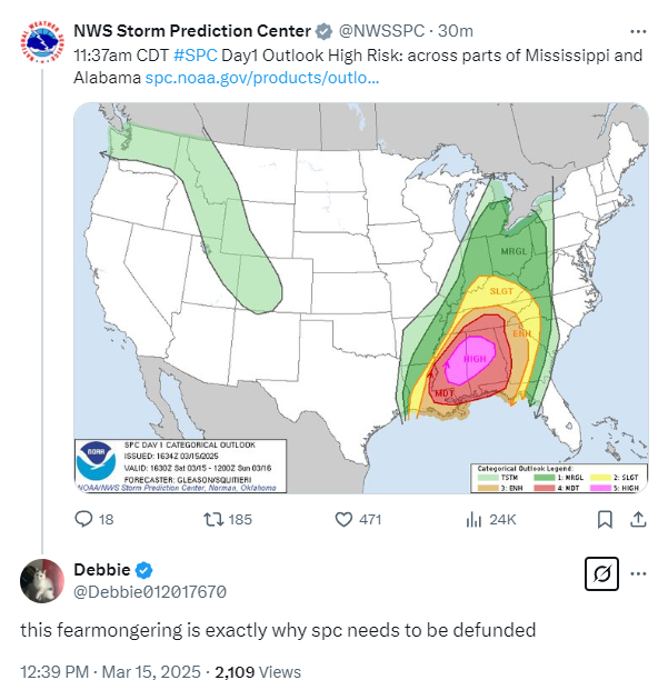 No? This is why NOAA *SHOULDNT* be defunded