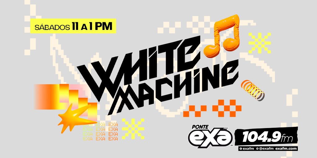 ExaFM's tweet photo. ¡Por hoy, los #WhiteMachine se despiden! 🙌 Pero el próximo sábado nos traerán más música para ponernos a bailar. 😎💃
Sintonízanos por el 104.9 FM 📻 https://t.co/nb1qSOdrON