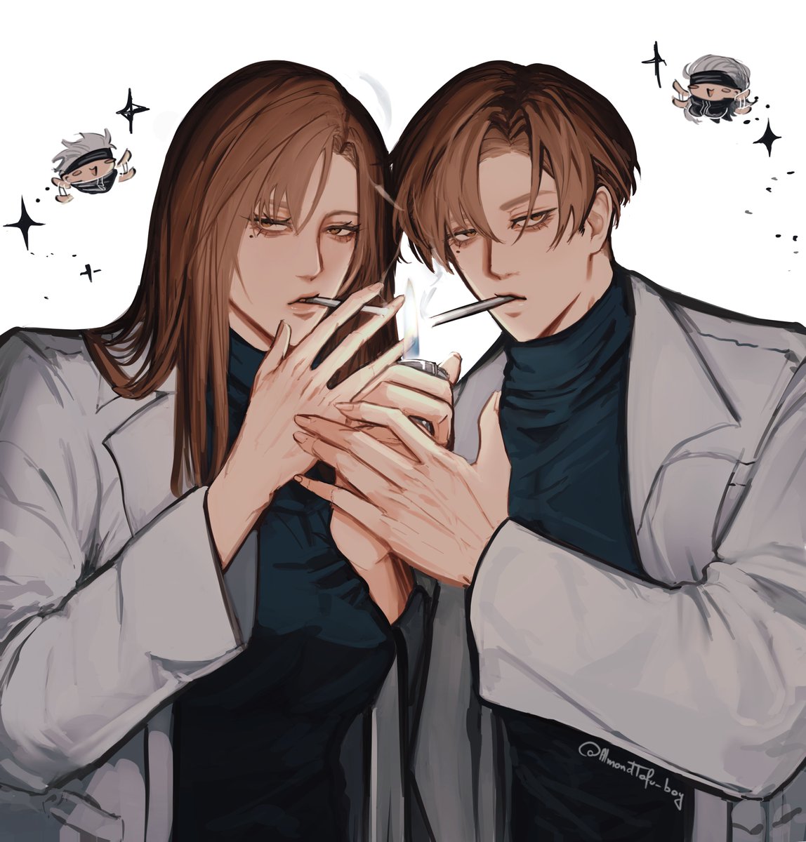 AlmondTofu_boy's tweet photo. Shoko meet your alternative self #jjk https://t.co/dxPSdHykq3