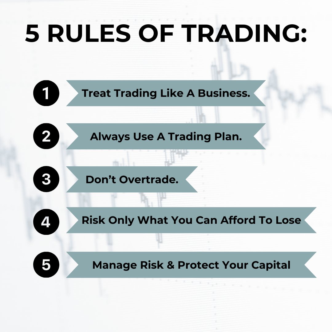 Stockwartt's tweet image. 5 #TradingRules that Every Trader Should Follow: