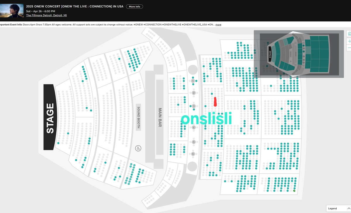 온유 4월 26일 디트로이트 콘서트 2자리 연석 원가 양도 합니다. 
좀 더 앞자리로 가게 되어서 양도합니다. 2층에 빨간색으로 표시된 부분 두 좌석입니다. 혹시 캐나다 계좌 있으신분은 이트렌스퍼도 가능합니다.
#온유 
#ONEW  
#온유더라이브 
#온유콘서트 
#ONEWTHELIVE_USA