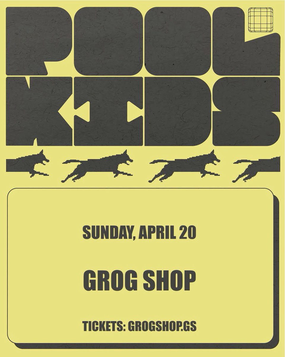 JUST ANNOUNCED: we are playing 4/20 with the amazing <a href="/poolkidsband/">pool kids</a> and <a href="/biitchseat/">Biitchseat 😈 Stream ‘Evil’ 😈</a> at Grog Shop in Cleveland. 

Tix available at the Grog website. Get em!