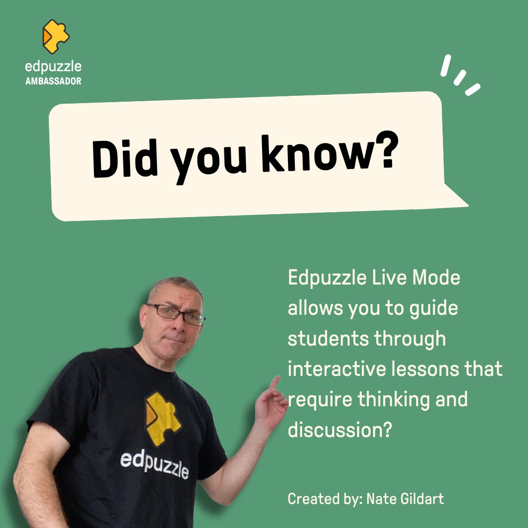 nathangildart's tweet image. My own studens love #Edpuzzle Live Mode! #EdpuzzleAmbassador @edpuzzle, @flippedtecher, @MannyDiscoTech &amp;amp; @MajoTechMaker