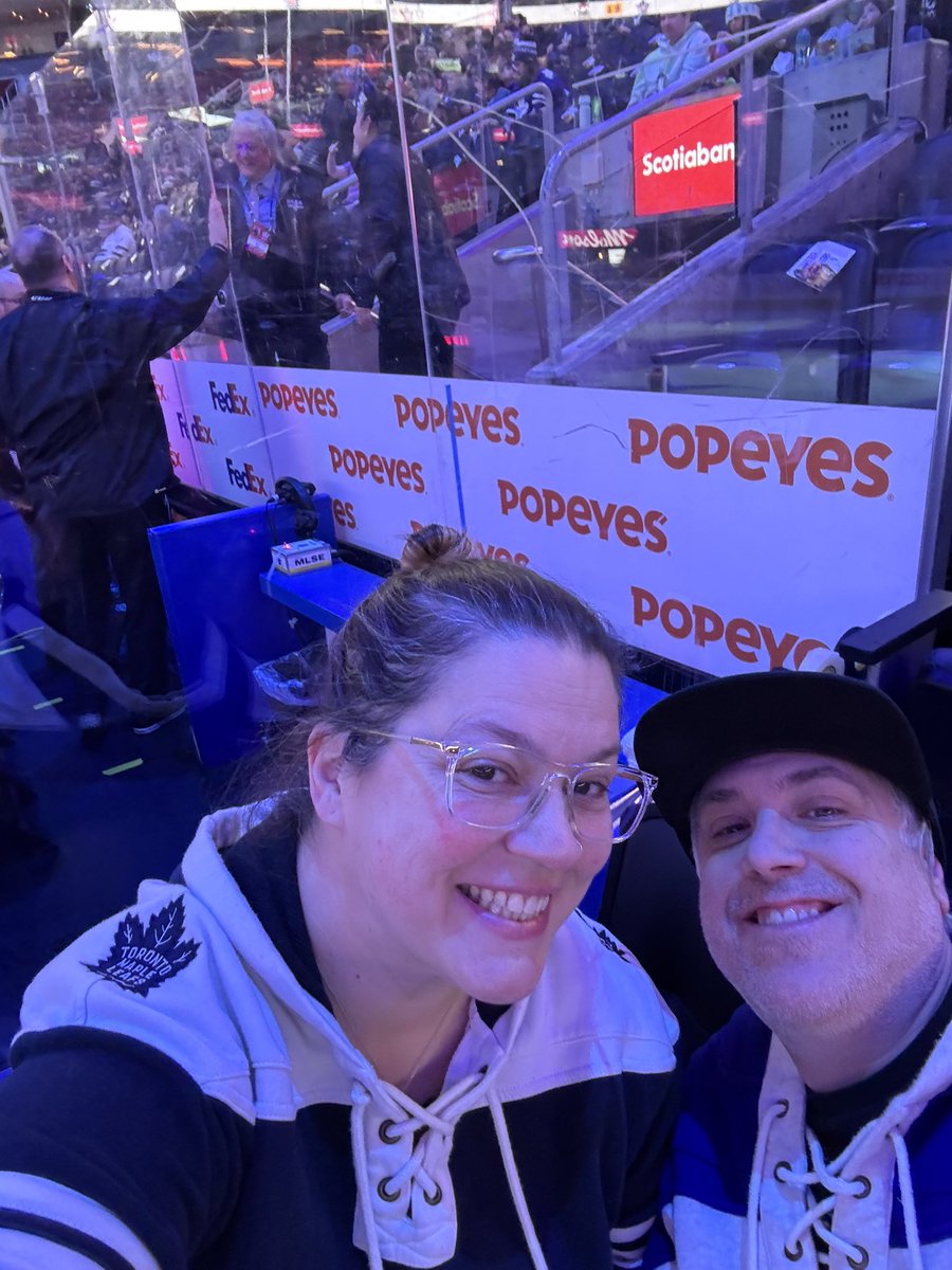 klsecret's tweet photo. Sitting beside the visitor’s penalty box for my birthday. Let’s go, @TorontoMarlies 

#torontomarlies #marlieshockey https://t.co/XuQjAg4jpD