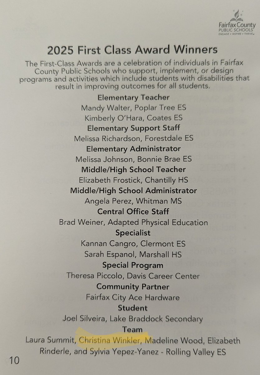 Jeff Sisk (@atsjeff) on Twitter photo Thrilled to see AT Coach Christina <a href="/winklerATS/">Christina Winkler</a> announced as a 2025 ACSD <a href="/FCPS_ACSD/">Advisory Committee for Students with Disabilities</a> First Class Award Winner!! <a href="/ATS_FCPS/">ATS FCPS</a> <a href="/frc_fcps/">Family Resource Center</a> #FCPSFamilySummit Thrilled to see AT Coach Christina <a href="/winklerATS/">Christina Winkler</a> announced as a 2025 ACSD <a href="/FCPS_ACSD/">Advisory Committee for Students with Disabilities</a> First Class Award Winner!! <a href="/ATS_FCPS/">ATS FCPS</a> <a href="/frc_fcps/">Family Resource Center</a> #FCPSFamilySummit