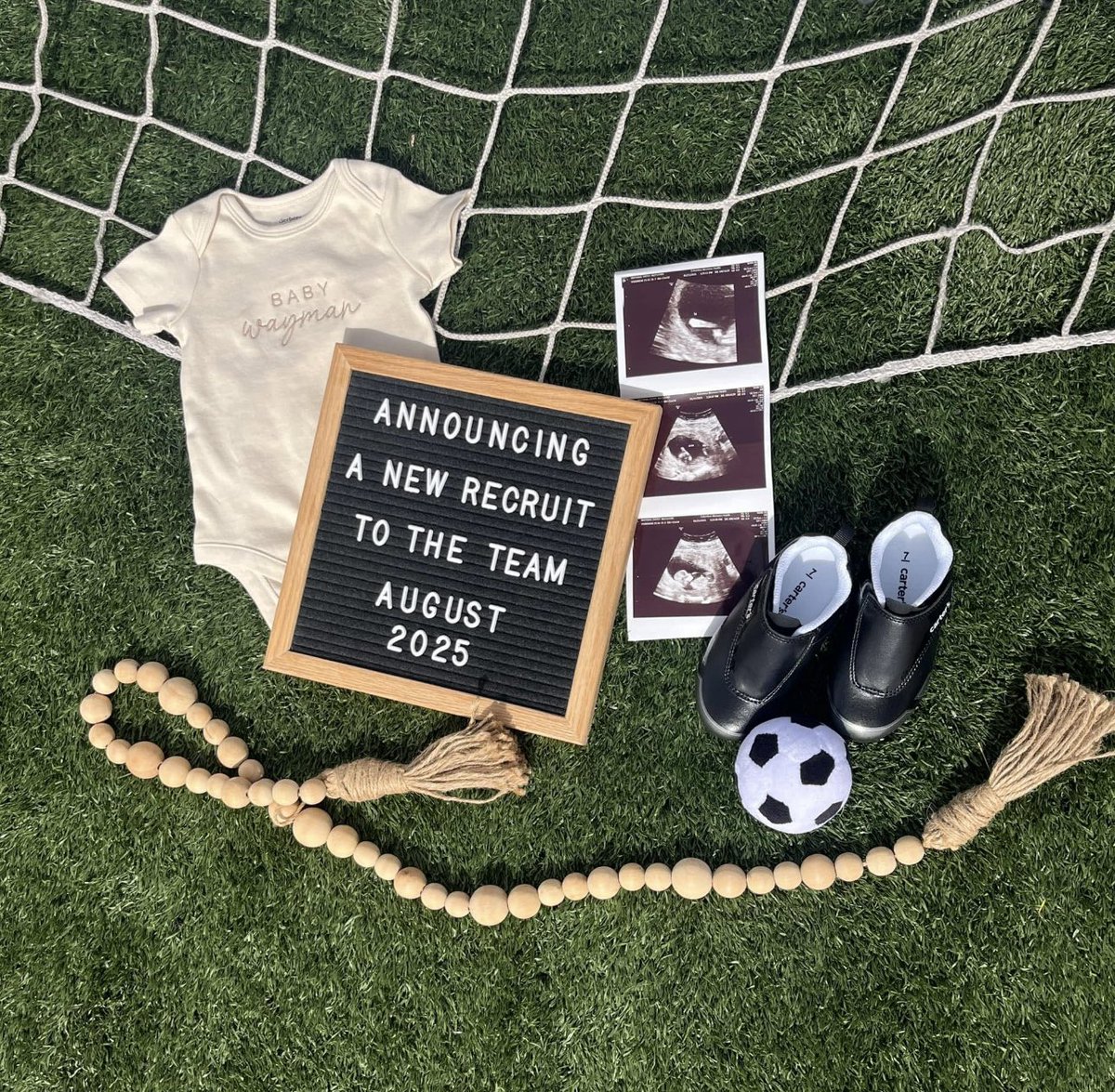 columbusgsoccer's tweet photo. We are so EXCITED for Coach Wayman and his wife Faith! Adding a little soccer player in August! 

The team is so excited 🤍

#TheDiscovererWay #Family https://t.co/V5tDsVIVnN