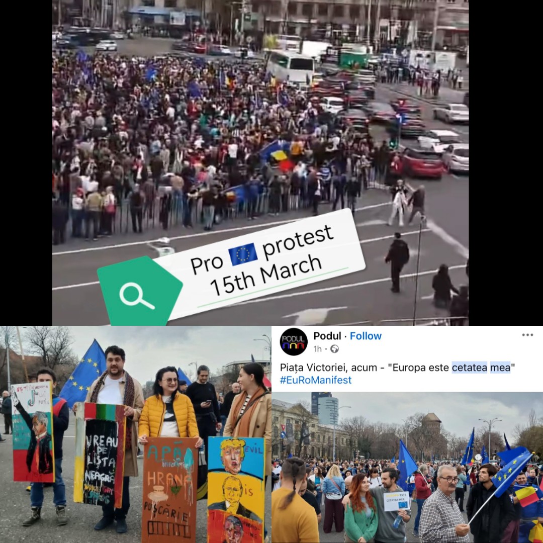 iosefinapascal's tweet photo. 🇷🇴 PRO🇪🇺 protest backed by 40 Soros and USAID funded NGOs in Bucharest was a flop!

These are the people who applauded the annulment of the elections.

These are the people who said we were "a few extremists" on the 1st of March.

These are the people backed by the 🇪🇺.

What a huge difference in numbers after USAID funds were severely cut.
What a huge difference after Romanians realized these people used them for their own interests in the past.

They're LOSING, BIG TIME!