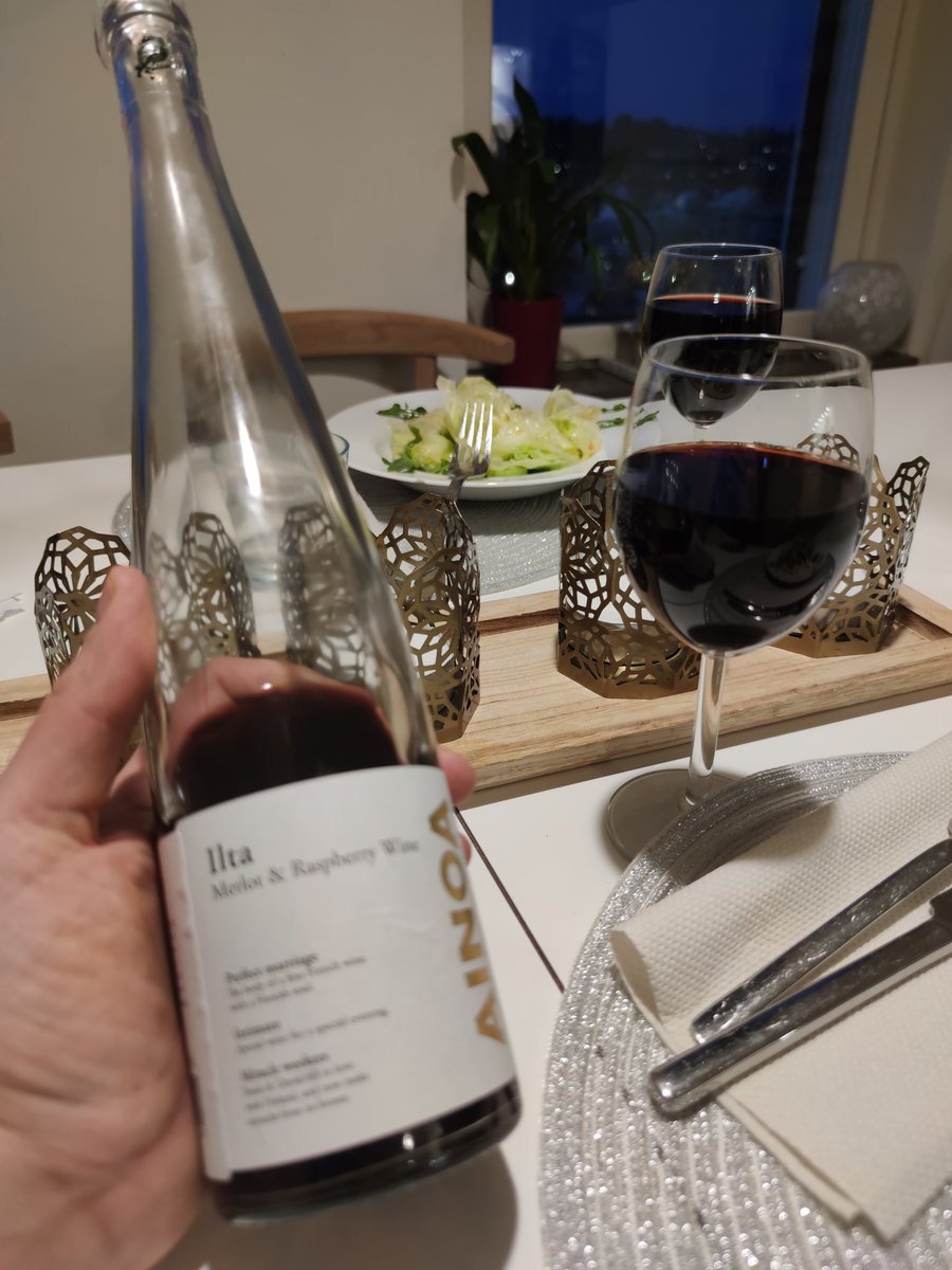 Kari Syrja (@b2bsalesandmkg) on Twitter photo 4 stars! 🤩sooo positively surprised by <a href="/AinoaWinery/">Ainoa Winery</a> Ilta wine. While I have always appreciated their craftmanship, I though rasperry wines are for dessert only. This is better than most reds for salad & meat! Why 4 instead of 5? Because... 4 stars! 🤩sooo positively surprised by <a href="/AinoaWinery/">Ainoa Winery</a> Ilta wine. While I have always appreciated their craftmanship, I though rasperry wines are for dessert only. This is better than most reds for salad & meat! Why 4 instead of 5? Because...