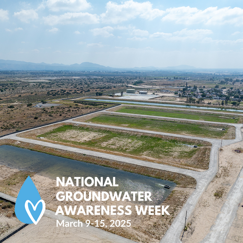 eastvalleywater's tweet photo. Recharge basins are key to a sustainable groundwater future! 

Recycled water produced at the Sterling Natural Resource Center is conveyed to local basins for recharge. Water seeps back into the earth to help replenish our vital groundwater supply! 

#EVWD #GWAW25 https://t.co/C8wcOPieC8