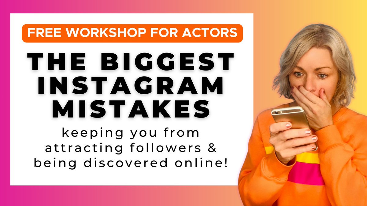 Are you coming? 

I'm hosting a free workshop to help you fix the BIGGEST mistakes stopping your growth &amp; visibility on Insta 💗

Grab your spot right here ➡️ taplink.cc/marketing4acto…

Can't wait to meet you this week!