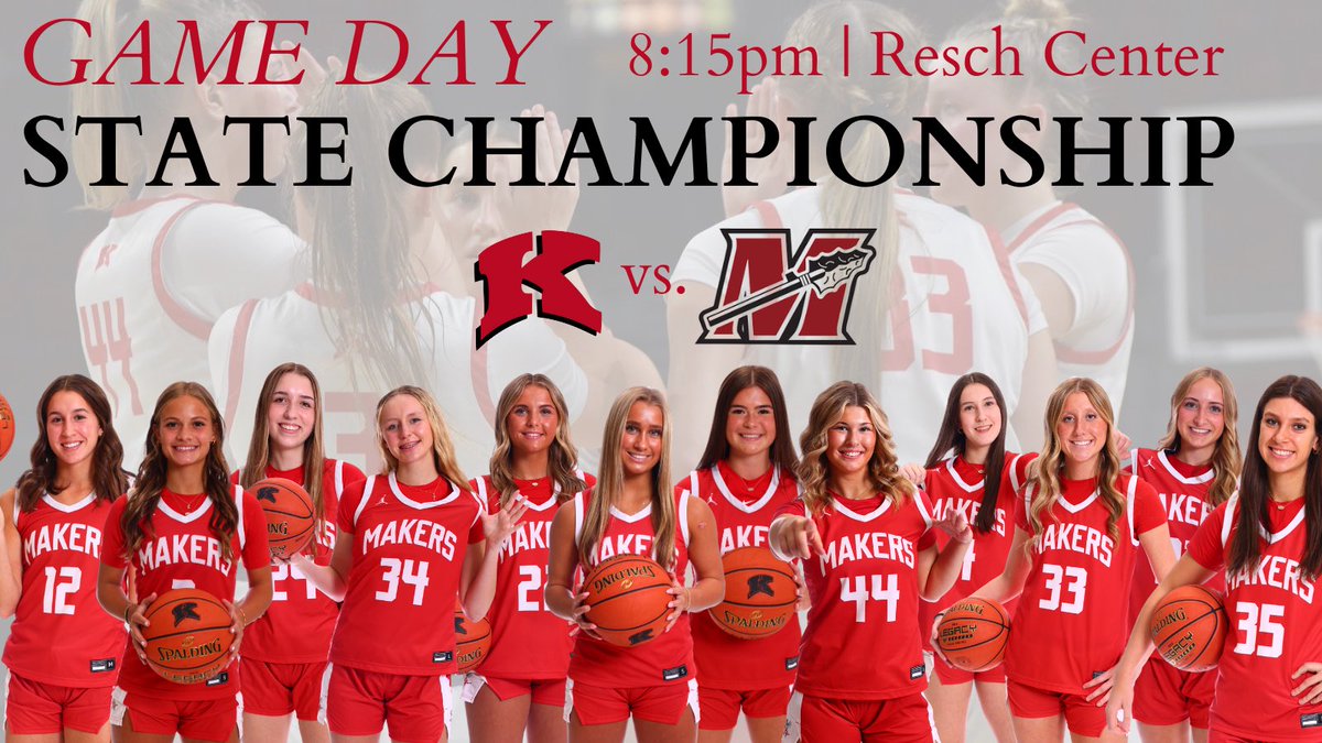 One last time. GAMEDAY! #MakerNation get to the Resch Center tonight @ 8:15 to cheer on the Makers in the pursuit of a gold ball! Let’s go girls!!!