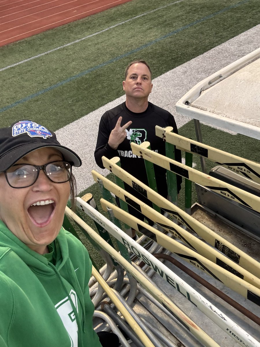 Love helping out at the Roswell Relays with a true dawg!