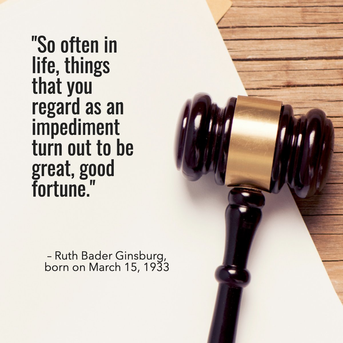 watermarkagents's tweet photo. Joan Ruth Bader Ginsburg was an American lawyer and jurist who served as an associate justice of the Supreme Court of the United States from 1993 until her death in September 2020. 💡

#inspiring #ruthbaderginsburg #gavel #quote https://t.co/1hxQ1Rzy86