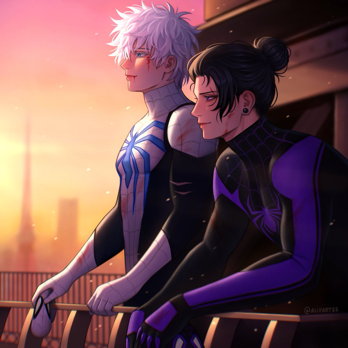 Spider gojo and geto 🫶🏼
#jjk #gojo #geto #Spiderman