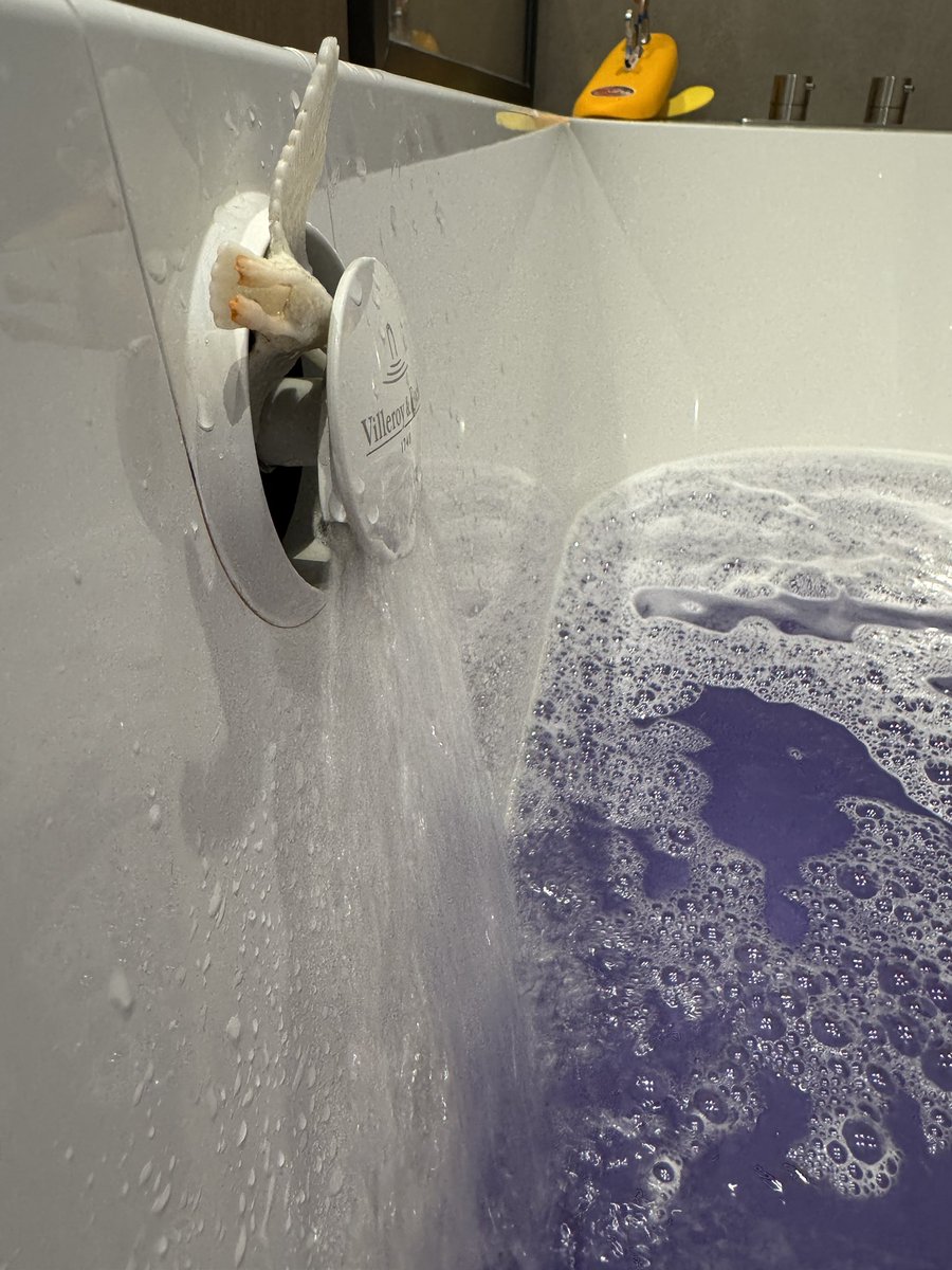 russcarty's tweet photo. Hi @VilleroyandBoch as you never sorted our problem we found a way to try and not waste so much water. #useakidstoy #iwouldntrecomendthisbath https://t.co/gHgAZJAF3O