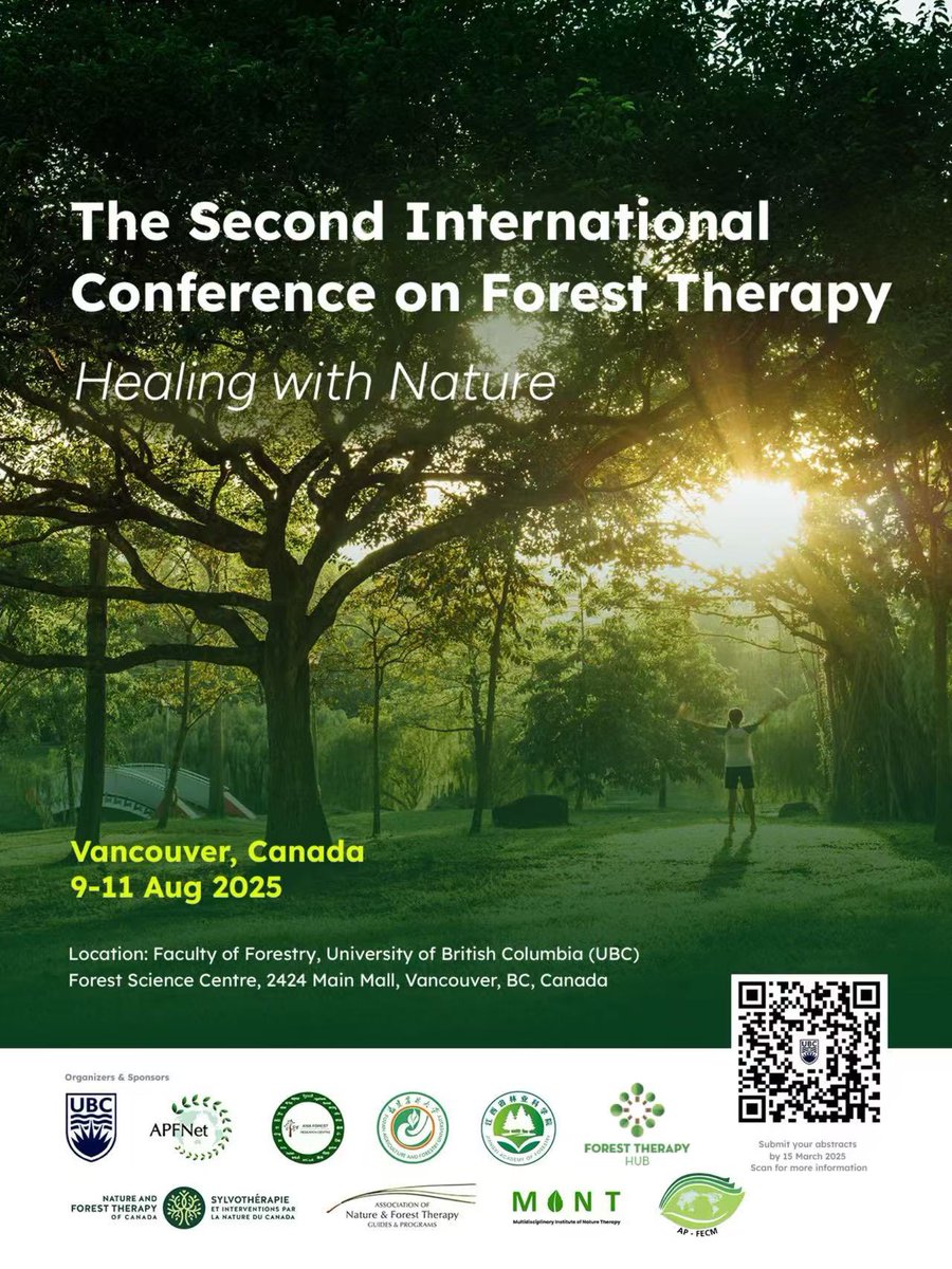 Welcome to join the second international conference on forest therapy!