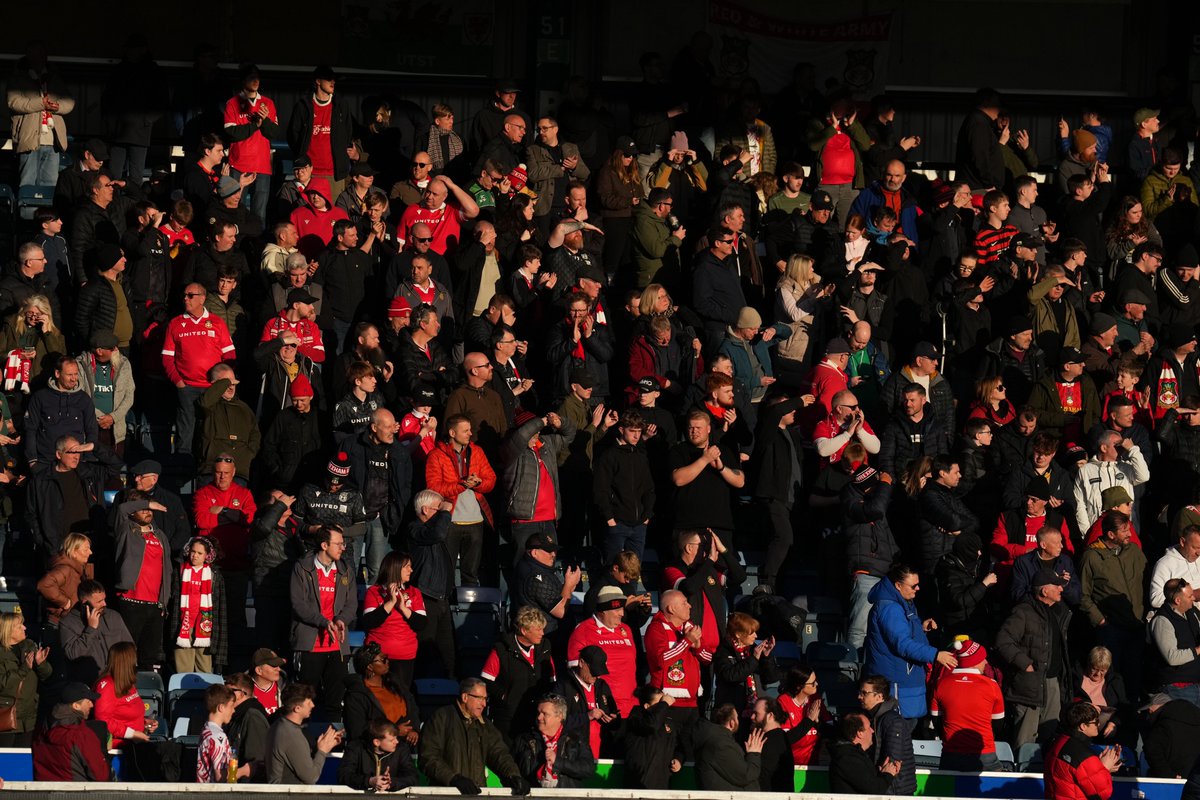wwfcofficial's tweet photo. ❤️ Our thoughts and best wishes are with the Wrexham supporter who was taken ill during today's game.

We wish him all the best for his recovery. https://t.co/wl7eKeVWXc
