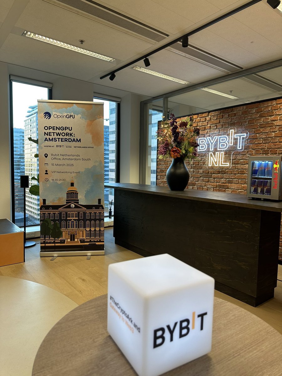 🚀 Look at where things are now. They didn't believe in $oGPU, but now Bybit Amsterdam office is holding an OpenGPU event.

⚠️📈 OpenGPU has attracted the attention of many big companies/investors with the technology it has developed, and we have no doubt that we will see a big