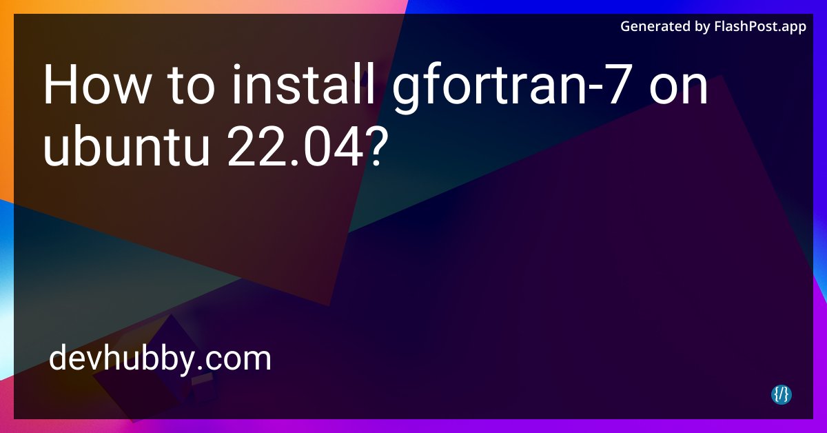 devhubbycom's tweet image. Will gfortran-7 install itself if I ask it politely in Klingon?

Source: devhubby.com/thread/how-to-…

#SoftwareInstallation #Programming #Programmers #GFortran