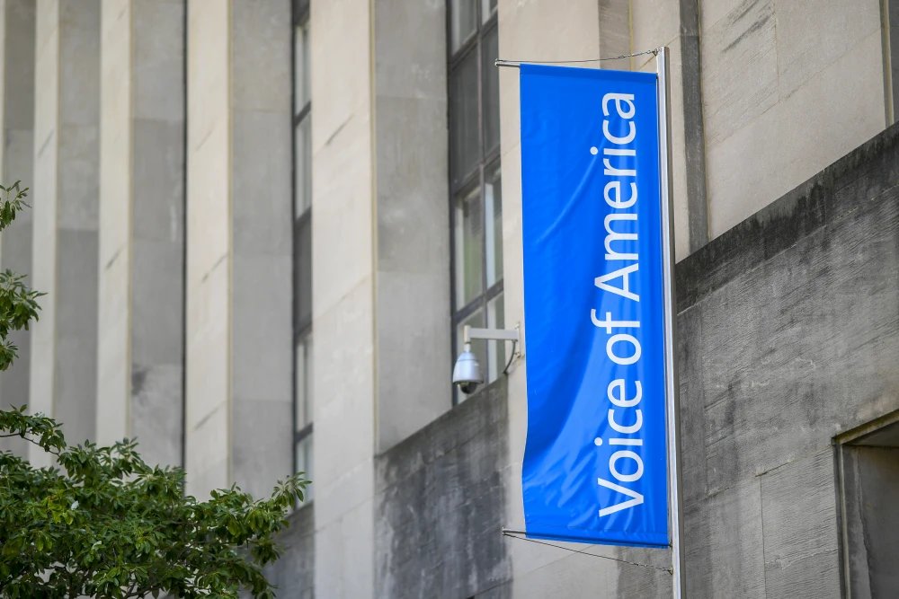 President Donald Trump signed an executive order on Friday aimed at gutting the parent of the Voice of America and six other federal agencies.

VOA, an international media broadcaster that operates in more than 40 languages online and on radio and television, is overseen by the