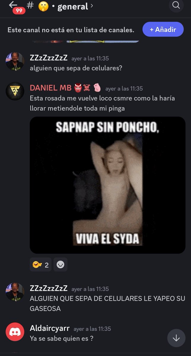 ExplicaZein's tweet photo. Bajar pepa es hacer edits porno de streamers? Insultar a creadores de contenido? Insultar a moderadores? Pasar imágenes de menores de edad? Todo eso es bajar pepa para ese idiota de mrd. ES TU DISCORD OFICIAL ANIMAL DE MRD no puedes lavarte las manos así y no controlar eso. https://t.co/J2vE7klFEM