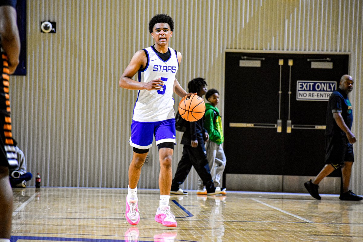 D.U.K.E. 2028 guard/wing Trace Hawkins is a big time standout on the gridiron, but he showed his prowess on the hardwood today. Good size and athleticism, always has his foot on the gas looking to create offense. He scored 14 points &amp; looked impressive in a win over Keke4Real.