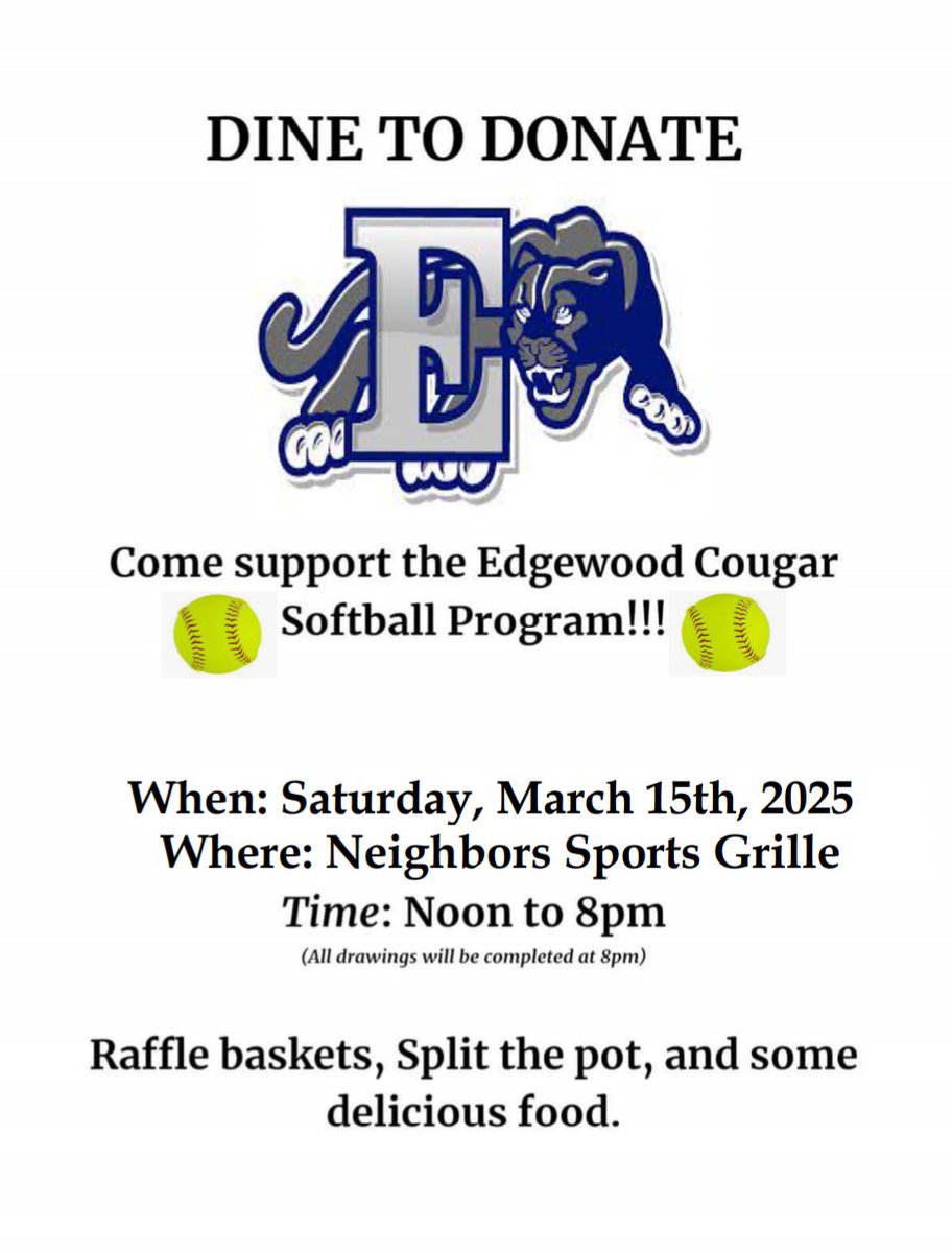 Come out and see us, here till 8pm!!!
<a href="/EdgewoodAthlet1/">Edgewood Athletic Boosters</a>