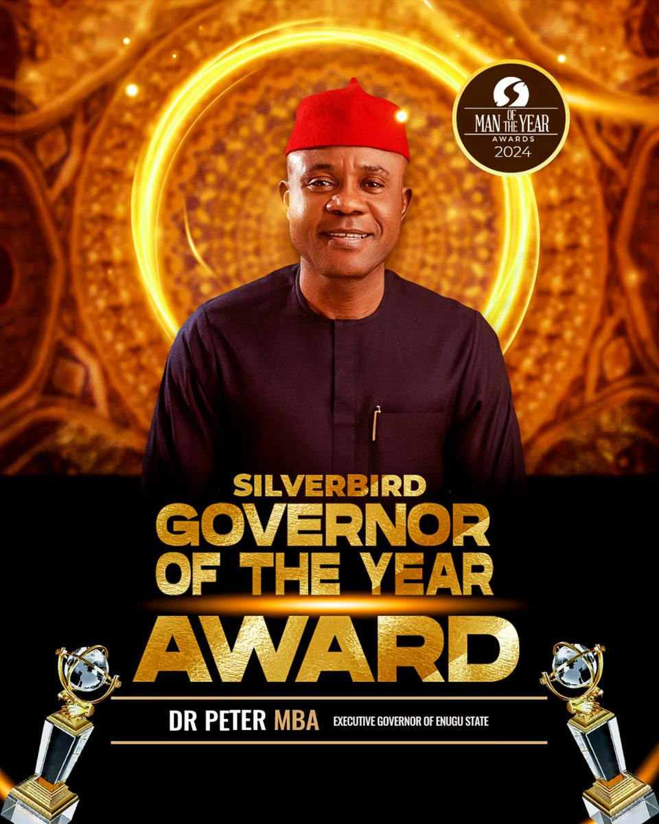 Silverbird_MOTY's tweet photo. 🏆 Celebrating Governor Peter Ndubuisi Mbah – Governor of the Year! 🎖️

Join us as we celebrate this outstanding leader at the Silverbird Man of the Year Awards 2024! 🏆✨

#SilverbirdAwards
#SilverbirdManoftheYear
#SilverbirdManoftheYear2024
#SMOTY2024 #SilverbirdMOTY2024 https://t.co/rWiDXq5J2h