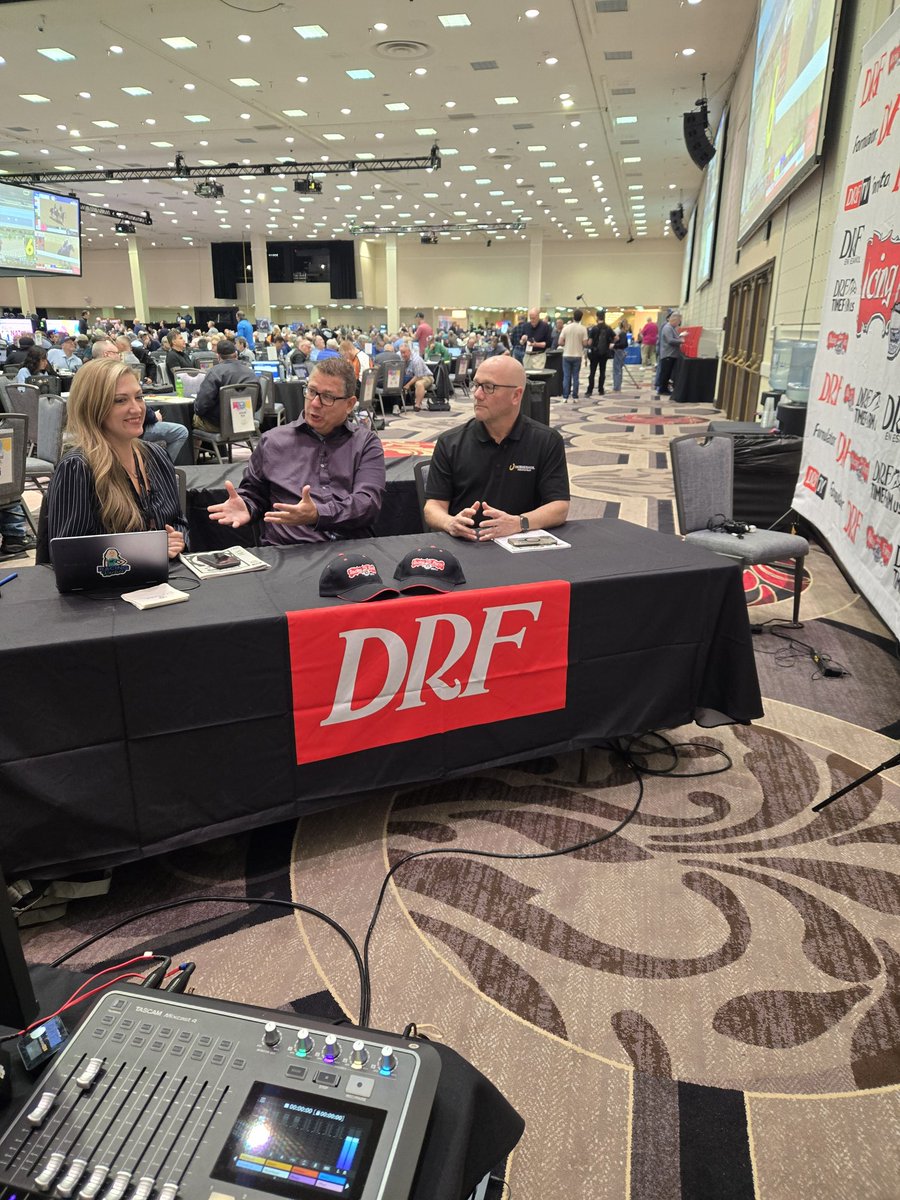 Our own <a href="/richardgrosa/">Richard Rosa</a> of <a href="/DailyRacingForm/">Daily Racing Form</a> chatting with <a href="/RacingRachelM/">Rachel McLaughlin</a> &amp; <a href="/ericahalstrom/">Eric Halstrom</a> talking <a href="/HorseshoeIndy/">Horseshoe Indianapolis</a> ! <a href="/NTRA/">NTRA</a> #NHC2025