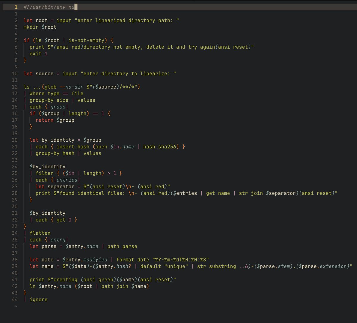 HSVSphere's tweet image. Who said shell scripts couldn&apos;t be structured, easy to read, functional and fast?

Zero external processes btw.