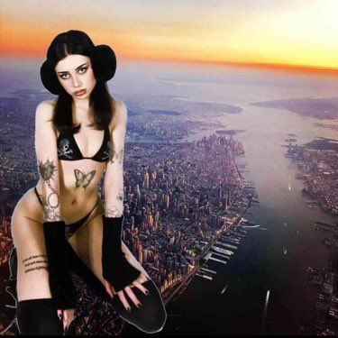 "Ahhh… finally, fresh air~"

"So small… so fragile… hey Mayor, your city is mine now~"

🦶💥 

"Oops~ One step and your streets crumble beneath me… how pathetic~"

"Run, tinies… scream for me!"

RAAGH!

"Let’s see how long your world lasts against this queen b*tch~"