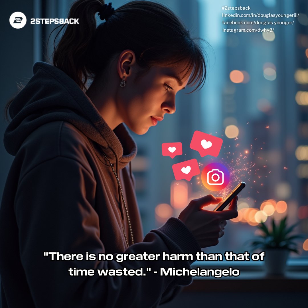 DouglasYounger's tweet image. Reinvent yourself by taking #2STEPSBACK considering your TIME WASTED ON IG!

Be honest, what do you think the average daily time an Instagram user spends on the platform daily?

Feel free to sound off in the chat to share your unique perspective!

A) 20 MINUTES
B) 30 MINUTES
C)