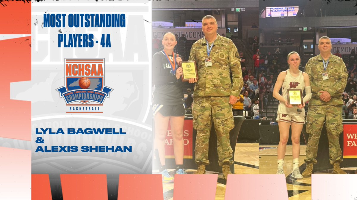 NCHSAA (@nchsaa) on Twitter photo 2025 NCHSAA 4A Women’s Basketball Players of the Game!
🏀 Lyla Bagwell <a href="/WolverinesWHS/">Wakefield HS Athletics</a>
🏀 Alexis Shehan <a href="/LNHSGBB/">Lake Norman Girl's Basketball</a>
#NCHSAAWBB 🏆 2025 NCHSAA 4A Women’s Basketball Players of the Game!
🏀 Lyla Bagwell <a href="/WolverinesWHS/">Wakefield HS Athletics</a>
🏀 Alexis Shehan <a href="/LNHSGBB/">Lake Norman Girl's Basketball</a>
#NCHSAAWBB 🏆