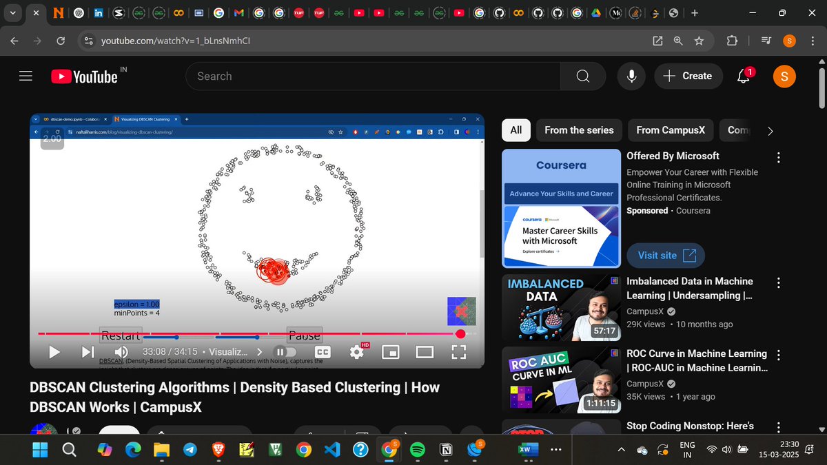 futurebeast_04's tweet image. Day 87 of #100DaysOfMLCode
1.Understood about the XGBoost in detail with its mathematical formulation
2.Understood abt DBSCAN algo too
3.Solved bfs in a graph
#100DaysOfCode