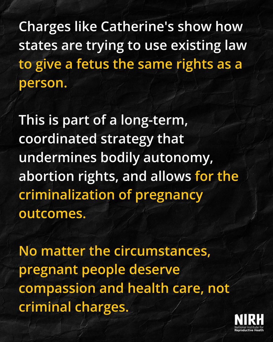 This story by @motherjones is a horrific example of what happens when we criminalize pregnancy. Pregnant people facing difficult circumstances need medical care, not punishment that makes them less likely to seek care. Read the article at the link below!
motherjones.com/politics/2025/…