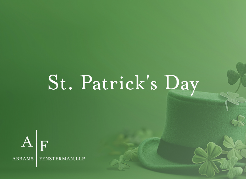 Happy St. Patrick's Day!
#StPatricksDay
#AbramsFensterman
