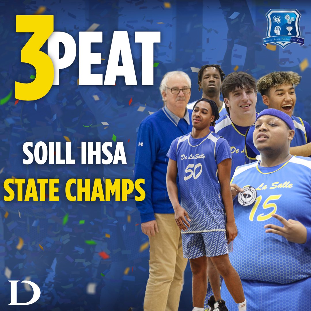 meteorathletics's tweet photo. The 3 Peat is complete! 🏆 🏆 🏆 

DLS/Southside Unified knocks off St. Ignatius to capture their 3rd straight SOILL IHSA State Championship! 🏀 

#MeteorsUnited #GoMeteors☄️ https://t.co/F4KsB83odl