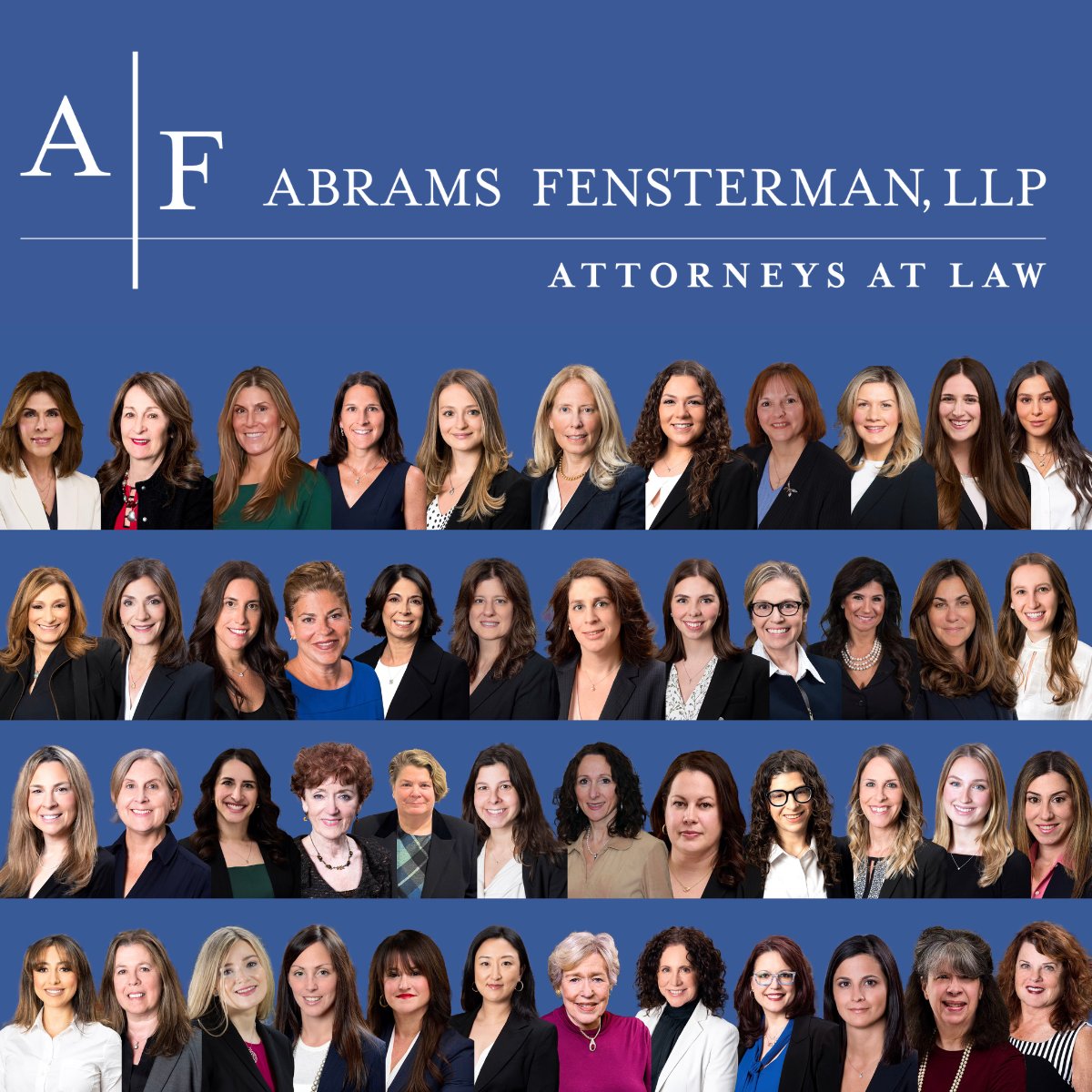 Celebrating Women’s Leadership at Abrams Fensterman, LLP—we have a powerful and dynamic female leadership within the firm, including half of our practice group leaders being female. This #WomensHistoryMonth, we celebrate their leadership and impact. 

#WomensHistoryMonth